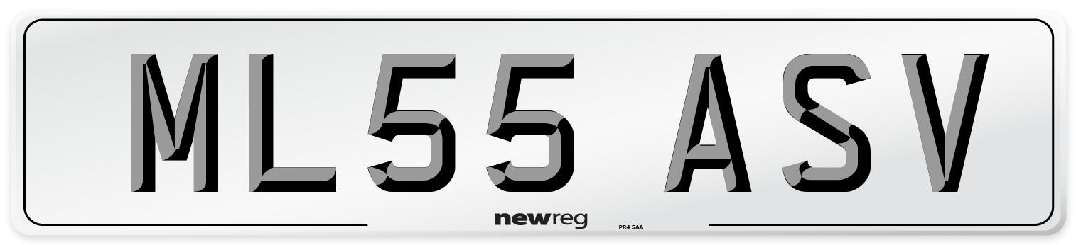 ML55 ASV Number Plate from New Reg
